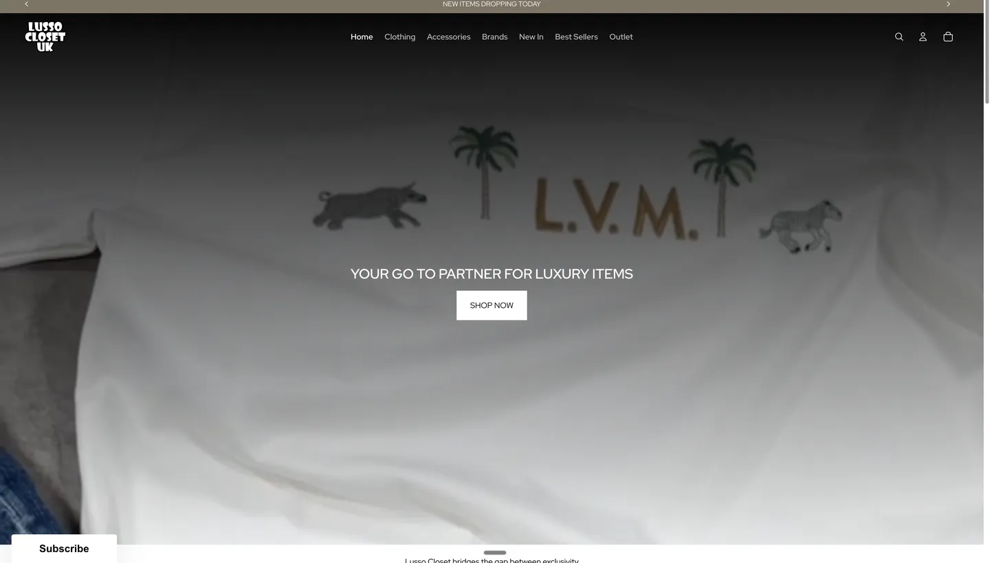 Lusso website