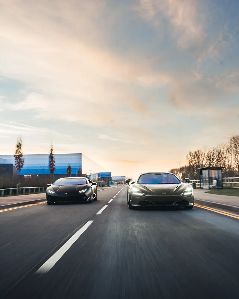 Convoy at dusk — Private client